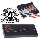 Personalised steak knife gift sets the man the myth the grillmaster design