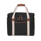 This luxury waxed cotton canvas cooler bag