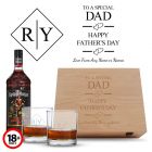 Personalised rum gift box for dad on Father's Day.