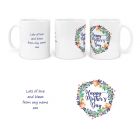 Personalised mug with happy mother's day design