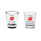 Personalised hen party shot glasses