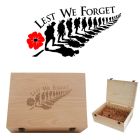 Lest we forget Anzac keepsake boxes