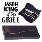 King of the grill personalised carving knife gift boxes.