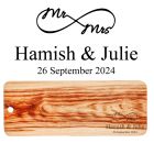 Personalised grazer platter board for wedding and anniversaries in New Zealand