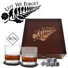 Lest we forget remembrance whiskey glasses box sets.