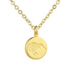 Little Taonga Round Kiwi Gold Necklace