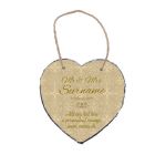 Heart shaped photo slate for wedding or anniversary gifts