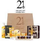 Luxury 21st birthday pamper hamper gift box with products from around New Zealand.