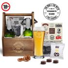 The man the myth the legend personalised beer gift set.