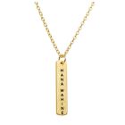 Mana Wahine strong women gold necklace from Little Taonga in New Zealand