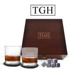 Personalised bourbon gift set glasses for any occasion