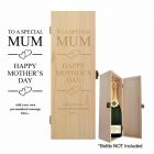 Personalised mother's day gift presentation box for wines, champagne and spirits