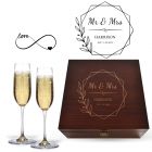 Champagne glasses box sets for wedding and anniversary gifts in New Zealand.