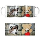 Personalised teddy mug with picture