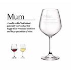Funny crystal wine glass for Mother's day presents