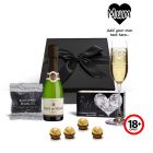 Sparkling wine and chocolates personalised gift box for mum