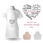Personalised word cloud apron for Mum