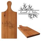 Personalised Reclaimed Rimu Wood Serving Board Paddle for Couples
