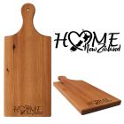 Rimu wood serving paddle platter boards engraved with love New Zealand design