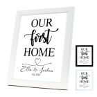 Our first home personalised picture frames