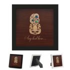 Māori Tiki framed art with personalised text option