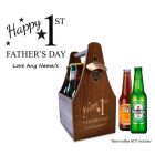1st Father's day gift personalised beer caddy