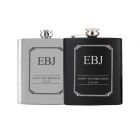 Personalised hip flasks for 70th birthday gift