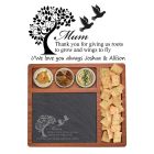 Cheese boards with personalised design for mum.