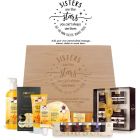 Luxury Manuka Honey hamper gift box with personalised sister design.
