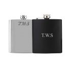 Personalised hip flasks with initials