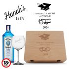 Personalised Gin gift box for graduation gifts