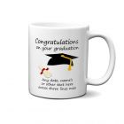 Congratulations on graduating gift mug