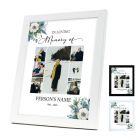 Personalised in loving memory photo frames with collage design.