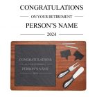 Personalised retirement gifts cheese boards