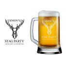 Personalised stag party beer mug