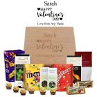 Personalised Valentine's Day chocolate lovers gift box