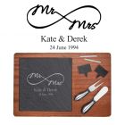 Personalised cheese boards infinity symbol for wedding and anniversary gift