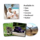 Add any photo on to a selection of coasters.