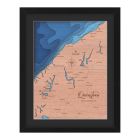 Topographic wall maps of Queenstown & Wānaka region
