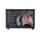 Personalised remembrance slate photo frame.