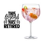 This legend has retired Gin glasses