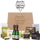 Luxury retirement gift personalised gourmet food hamper presentation gift boxes.