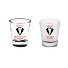 Personalised wedding party shot glasses