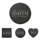 Personalised slate coasters for Christmas gifts