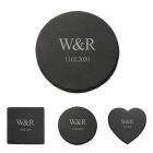Personalised slate coasters for wedding anniversary gifts