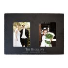 Personalised wedding gift slate photo frame