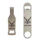 Personalised stainless steel birthday gift bottle opener 