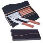 Steak knife gift sets with a luxury black presentation box.