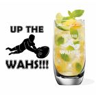 Up the Wahs! Warriors rugby themed highball mixer glass