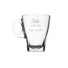 Personalised glass tea cups
